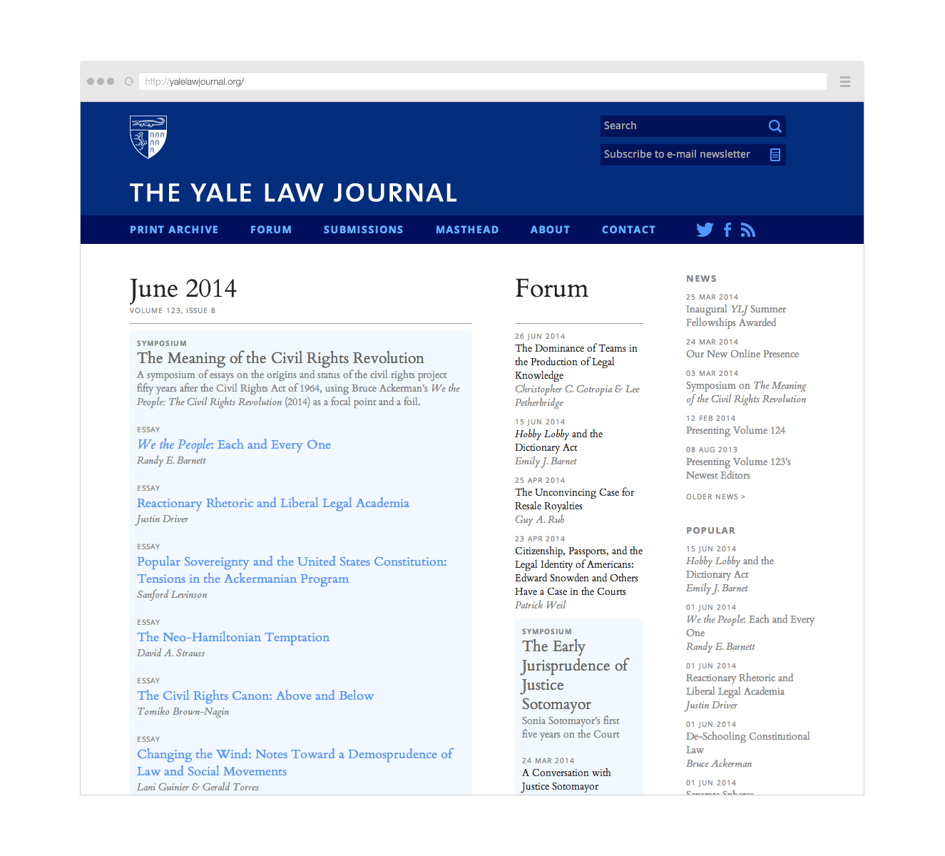 Point Five The Yale Law Journal website